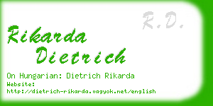 rikarda dietrich business card